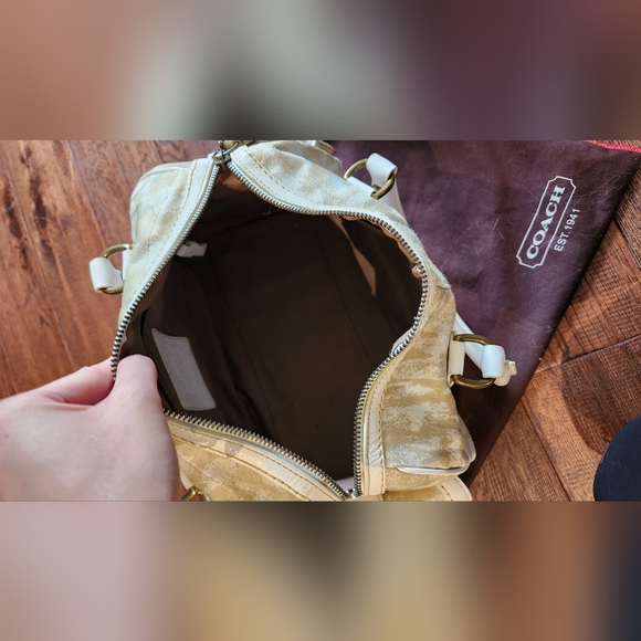 Beige Coach Sachel - Picture 6 of 6